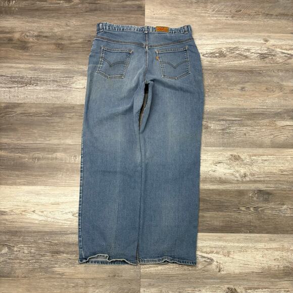 Vintage 70s Levis Faded Wash Blue Mens 36x30 Relaxed Yellow Tab Jeans - Picture 3 of 11